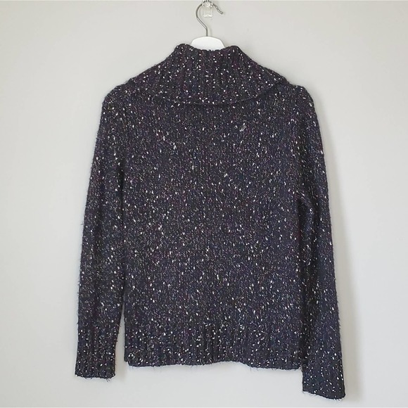 ELLIOTT LAUREN | Speckled Cowl Neck Sweater | S - Picture 4 of 5